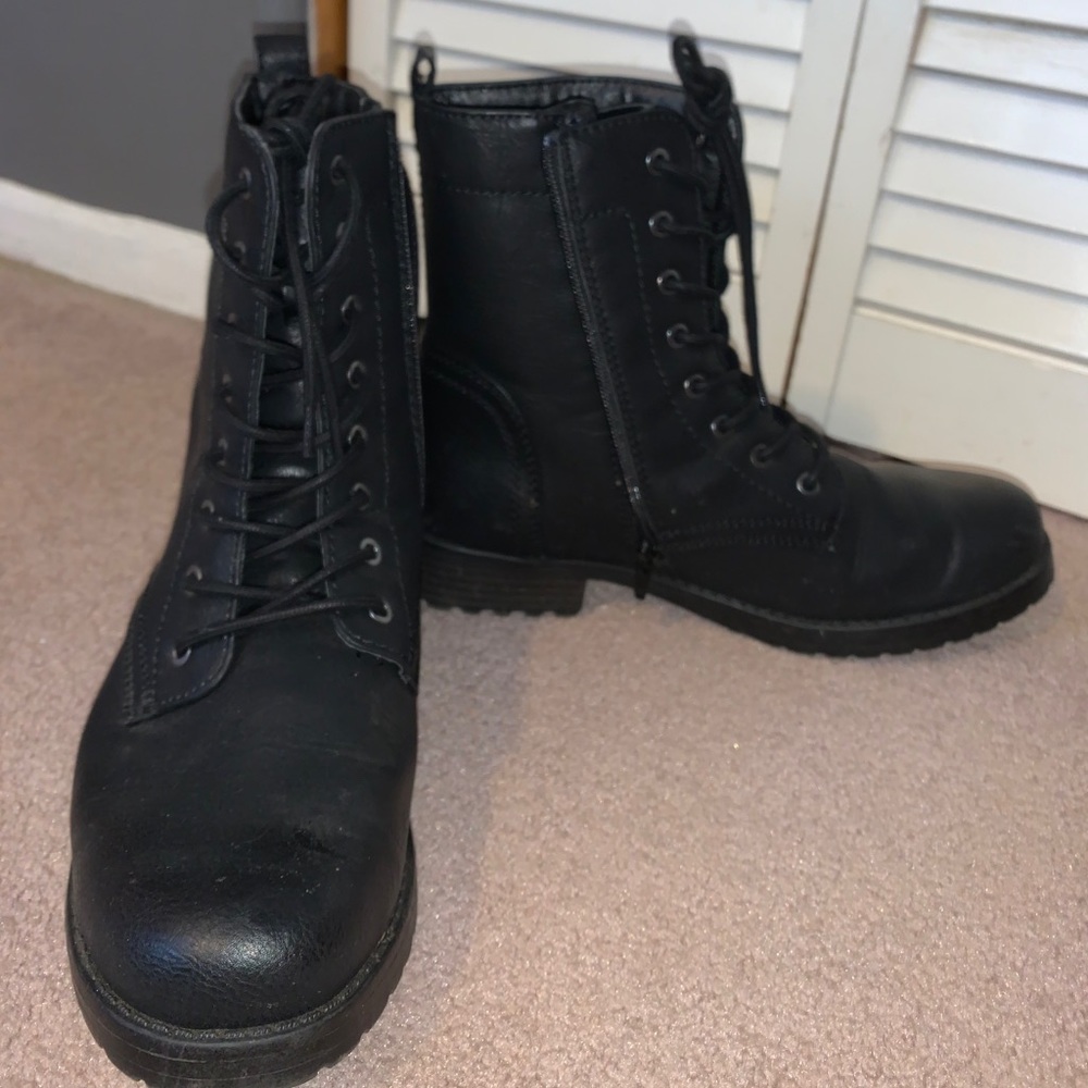 Black Combat Boots